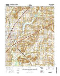 Claremore Oklahoma Current topographic map, 1:24000 scale, 7.5 X 7.5 Minute, Year 2016