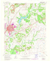 Claremore Oklahoma Historical topographic map, 1:24000 scale, 7.5 X 7.5 Minute, Year 1963