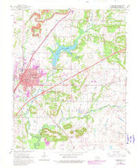 Claremore Oklahoma Historical topographic map, 1:24000 scale, 7.5 X 7.5 Minute, Year 1963