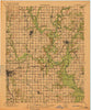 Claremore Oklahoma Historical topographic map, 1:125000 scale, 30 X 30 Minute, Year 1916