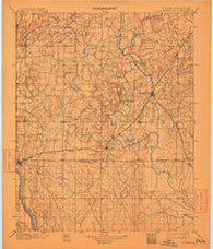 Claremore Oklahoma Historical topographic map, 1:125000 scale, 30 X 30 Minute, Year 1901