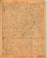 Claremore Oklahoma Historical topographic map, 1:125000 scale, 30 X 30 Minute, Year 1901