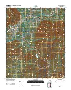 Clayton Oklahoma Historical topographic map, 1:24000 scale, 7.5 X 7.5 Minute, Year 2012
