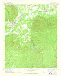 Clayton Oklahoma Historical topographic map, 1:24000 scale, 7.5 X 7.5 Minute, Year 1971