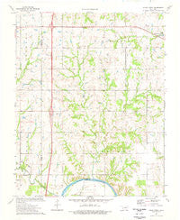 Clear Creek Oklahoma Historical topographic map, 1:24000 scale, 7.5 X 7.5 Minute, Year 1974