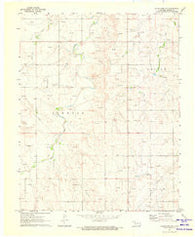 Clear Lake NW Oklahoma Historical topographic map, 1:24000 scale, 7.5 X 7.5 Minute, Year 1971