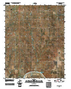 Clear Creek Oklahoma Historical topographic map, 1:24000 scale, 7.5 X 7.5 Minute, Year 2009