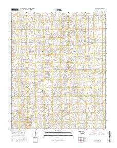 Clear Lake Oklahoma Current topographic map, 1:24000 scale, 7.5 X 7.5 Minute, Year 2016