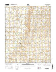 Clear Lake NW Oklahoma Current topographic map, 1:24000 scale, 7.5 X 7.5 Minute, Year 2016