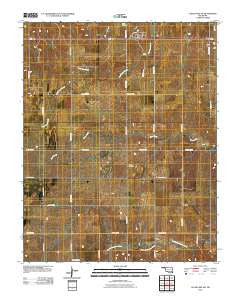 Clear Lake SW Oklahoma Historical topographic map, 1:24000 scale, 7.5 X 7.5 Minute, Year 2010