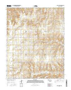 Clear Lake SW Oklahoma Current topographic map, 1:24000 scale, 7.5 X 7.5 Minute, Year 2016