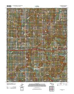 Clearview Oklahoma Historical topographic map, 1:24000 scale, 7.5 X 7.5 Minute, Year 2012