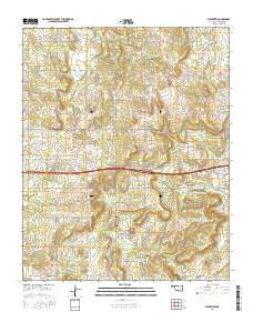 Clearview Oklahoma Current topographic map, 1:24000 scale, 7.5 X 7.5 Minute, Year 2016