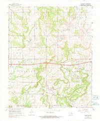 Clearview Oklahoma Historical topographic map, 1:24000 scale, 7.5 X 7.5 Minute, Year 1967