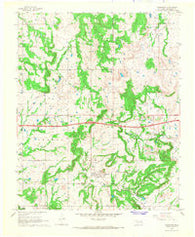 Clearview Oklahoma Historical topographic map, 1:24000 scale, 7.5 X 7.5 Minute, Year 1967
