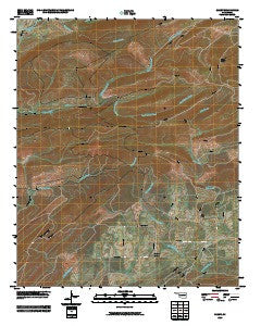 Clebit Oklahoma Historical topographic map, 1:24000 scale, 7.5 X 7.5 Minute, Year 2009