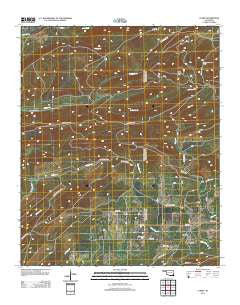 Clebit Oklahoma Historical topographic map, 1:24000 scale, 7.5 X 7.5 Minute, Year 2012