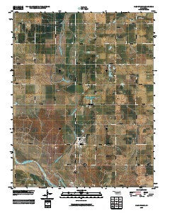 Cleo Springs Oklahoma Historical topographic map, 1:24000 scale, 7.5 X 7.5 Minute, Year 2009