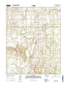 Cleo Springs Oklahoma Current topographic map, 1:24000 scale, 7.5 X 7.5 Minute, Year 2016