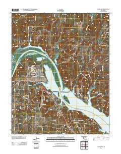 Cleveland Oklahoma Historical topographic map, 1:24000 scale, 7.5 X 7.5 Minute, Year 2012