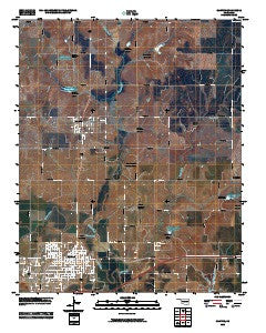 Clinton Oklahoma Historical topographic map, 1:24000 scale, 7.5 X 7.5 Minute, Year 2010