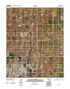 Clinton Oklahoma Historical topographic map, 1:24000 scale, 7.5 X 7.5 Minute, Year 2012