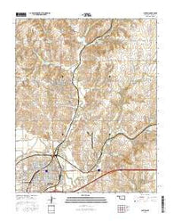Clinton Oklahoma Current topographic map, 1:24000 scale, 7.5 X 7.5 Minute, Year 2016