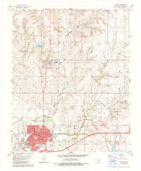 Clinton Oklahoma Historical topographic map, 1:24000 scale, 7.5 X 7.5 Minute, Year 1983
