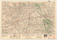 Clinton Oklahoma Historical topographic map, 1:250000 scale, 1 X 2 Degree, Year 1957