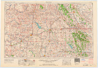 Clinton Oklahoma Historical topographic map, 1:250000 scale, 1 X 2 Degree, Year 1955