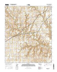 Clinton NE Oklahoma Current topographic map, 1:24000 scale, 7.5 X 7.5 Minute, Year 2016