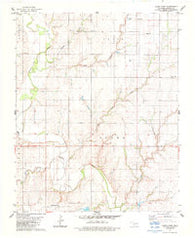 Cloud Chief Oklahoma Historical topographic map, 1:24000 scale, 7.5 X 7.5 Minute, Year 1983