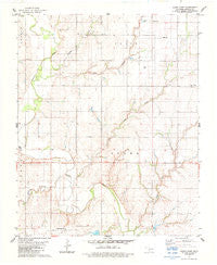 Cloud Chief Oklahoma Historical topographic map, 1:24000 scale, 7.5 X 7.5 Minute, Year 1983