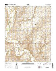Cloud Chief Oklahoma Current topographic map, 1:24000 scale, 7.5 X 7.5 Minute, Year 2016