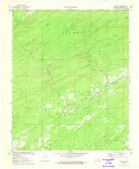 Cloudy Oklahoma Historical topographic map, 1:24000 scale, 7.5 X 7.5 Minute, Year 1972