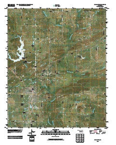 Coalgate Oklahoma Historical topographic map, 1:24000 scale, 7.5 X 7.5 Minute, Year 2009