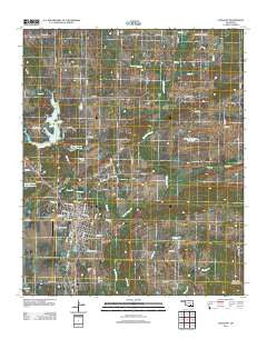 Coalgate Oklahoma Historical topographic map, 1:24000 scale, 7.5 X 7.5 Minute, Year 2012