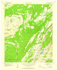 Coalgate SE Oklahoma Historical topographic map, 1:24000 scale, 7.5 X 7.5 Minute, Year 1957