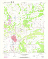 Coalgate Oklahoma Historical topographic map, 1:24000 scale, 7.5 X 7.5 Minute, Year 1957