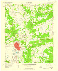 Coalgate Oklahoma Historical topographic map, 1:24000 scale, 7.5 X 7.5 Minute, Year 1957