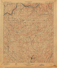 Coalgate Oklahoma Historical topographic map, 1:125000 scale, 30 X 30 Minute, Year 1900