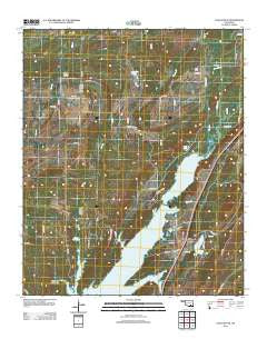 Coalgate SE Oklahoma Historical topographic map, 1:24000 scale, 7.5 X 7.5 Minute, Year 2012