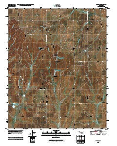 Cogar Oklahoma Historical topographic map, 1:24000 scale, 7.5 X 7.5 Minute, Year 2009