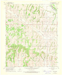 Cogar SE Oklahoma Historical topographic map, 1:24000 scale, 7.5 X 7.5 Minute, Year 1968