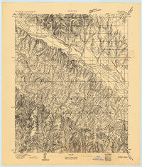 Cogar Oklahoma Historical topographic map, 1:62500 scale, 15 X 15 Minute, Year 1893