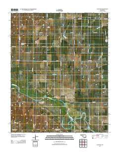 Cogar NE Oklahoma Historical topographic map, 1:24000 scale, 7.5 X 7.5 Minute, Year 2012