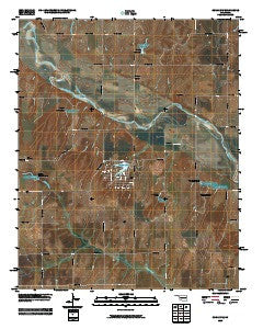 Cogar NW Oklahoma Historical topographic map, 1:24000 scale, 7.5 X 7.5 Minute, Year 2009