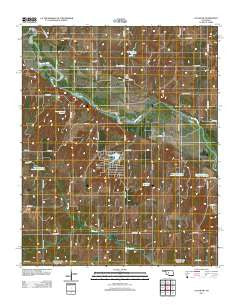 Cogar NW Oklahoma Historical topographic map, 1:24000 scale, 7.5 X 7.5 Minute, Year 2012