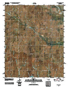 Cogar SE Oklahoma Historical topographic map, 1:24000 scale, 7.5 X 7.5 Minute, Year 2009