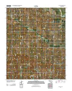 Cogar SE Oklahoma Historical topographic map, 1:24000 scale, 7.5 X 7.5 Minute, Year 2012